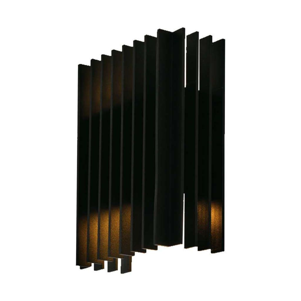 Anteprima Applique LED da Esterno 12W Doppio Fascio Schermato Nera 3000K 1250lm IP65 V-TAC