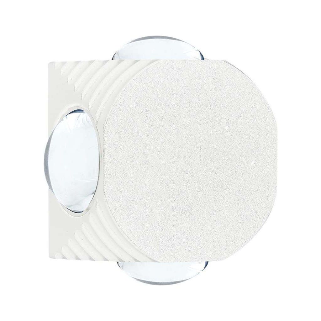 Anteprima Applique LED da Esterno 4W Quadrata Bianca a 4 Fasci 4000K IP54 V-TAC