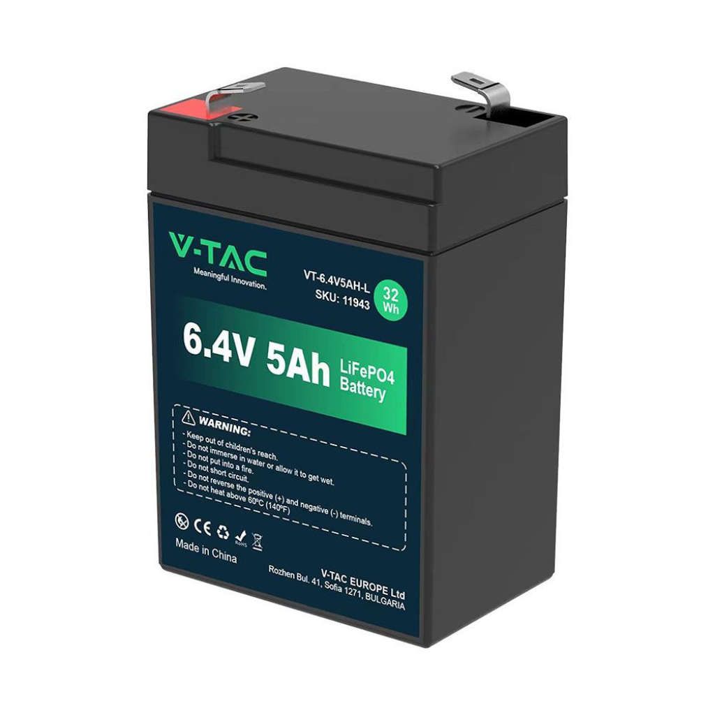 Anteprima Batteria al Litio 6.4V 5Ah T2 IP55V-TAC