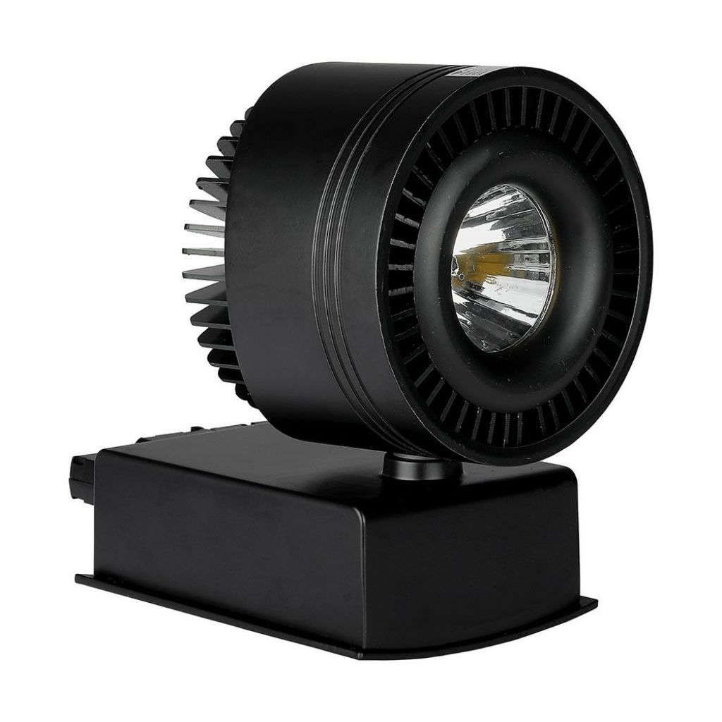 Anteprima Faretto LED COB da Binario 33W Nero LED Italia