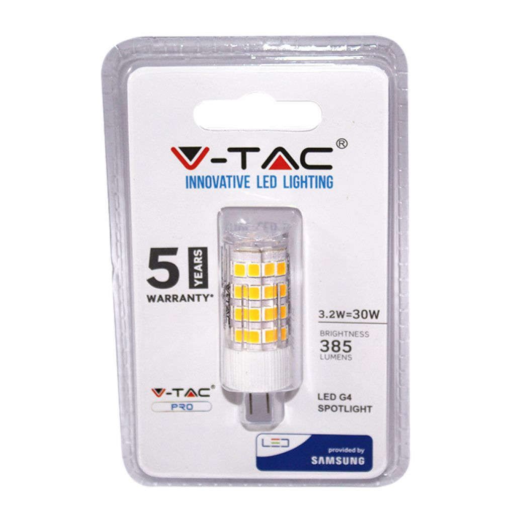 Anteprima Faretto LED G4 3,2W 3000K Samsung V-TAC