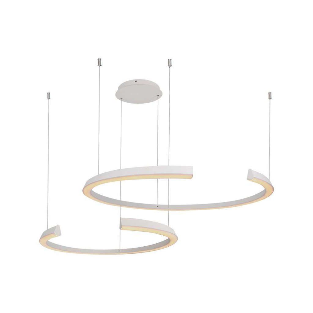 Anteprima Lampadario LED a Sospensione 2Mezzalune Distanziate 48W Bianco 4000K Dimmerabile V-TAC