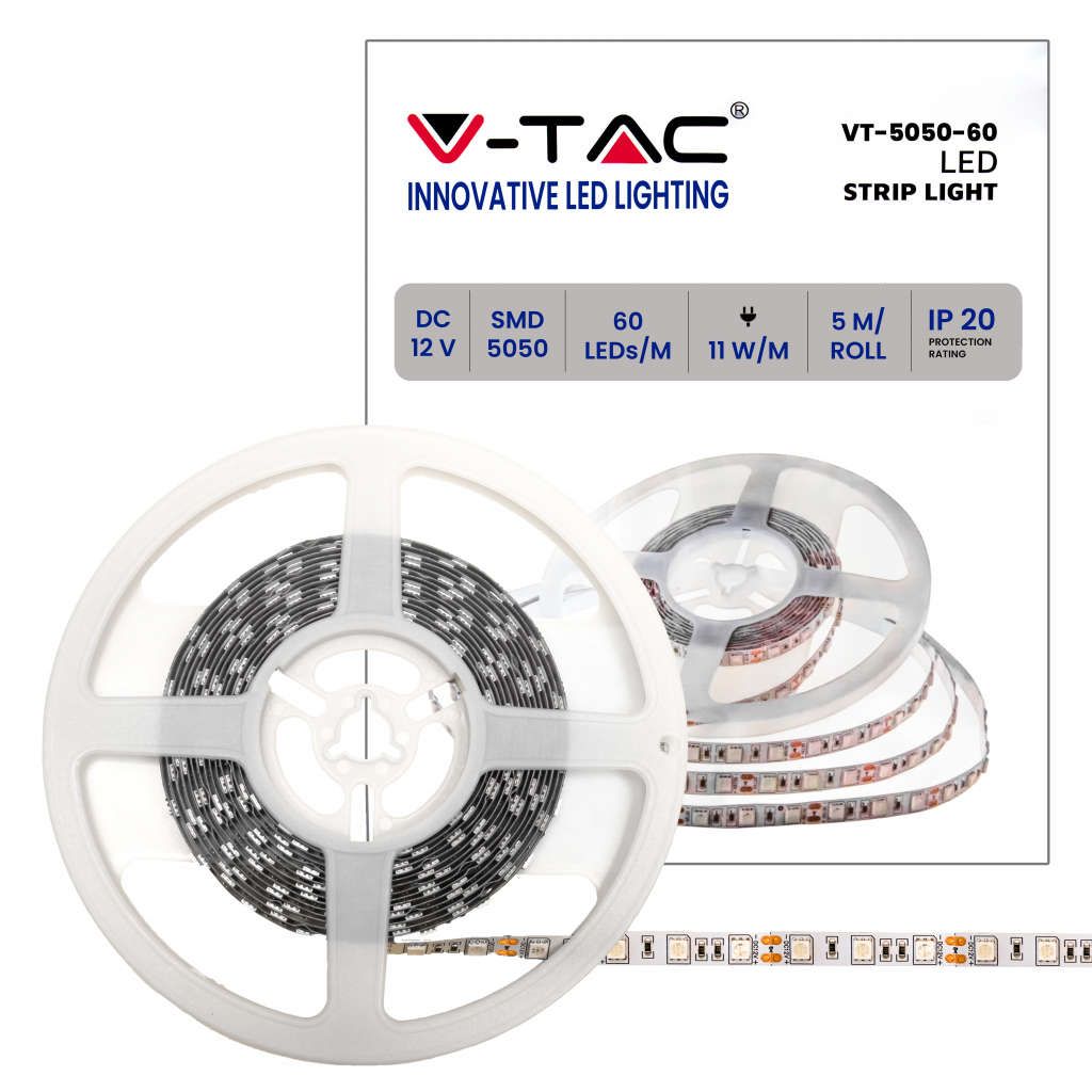 Anteprima Strip LED SMD5050 5m 11W/m Giallo V-TAC