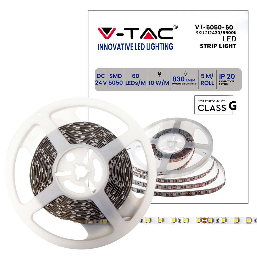 Anteprima Strip LED SMD5050 5m 24V 6500K V-TAC