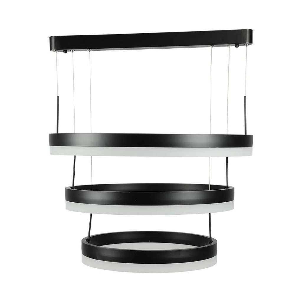 Anteprima Lampadario LED a Sospensione 3 Cerchi 86W Bianco 3000K Dimmerabile V-TAC