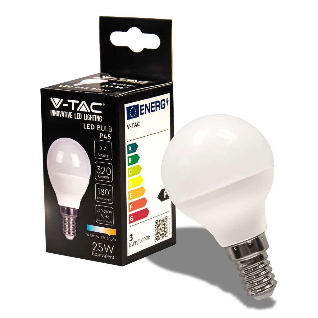 Anteprima Lampadina LED E14 3,7W P45 3000K 320lm V-TAC