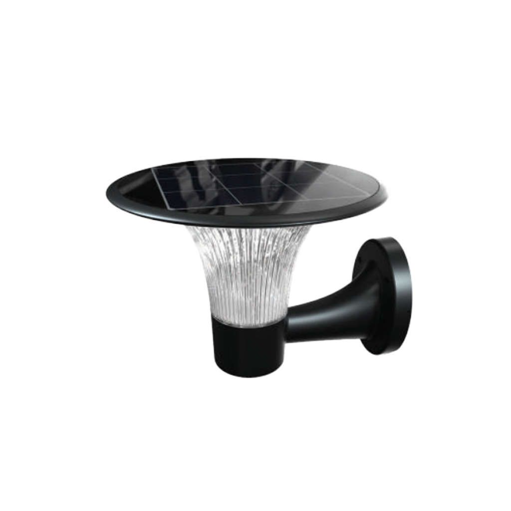 Anteprima Applique LED solare 15W PIR nera V-TAC