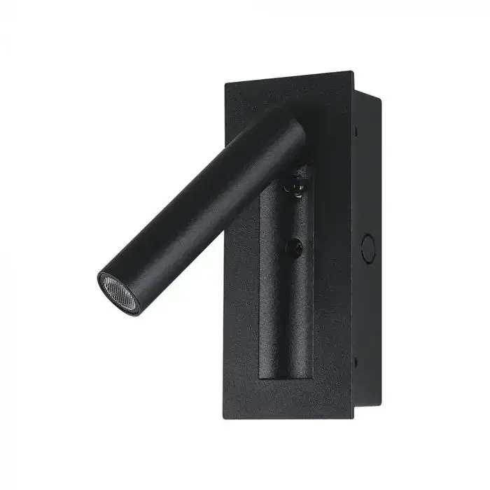 Anteprima Applique LED da Incasso 2W Orientabile Nera 3000K 76lm CREE Fascio25° V-TAC PRO