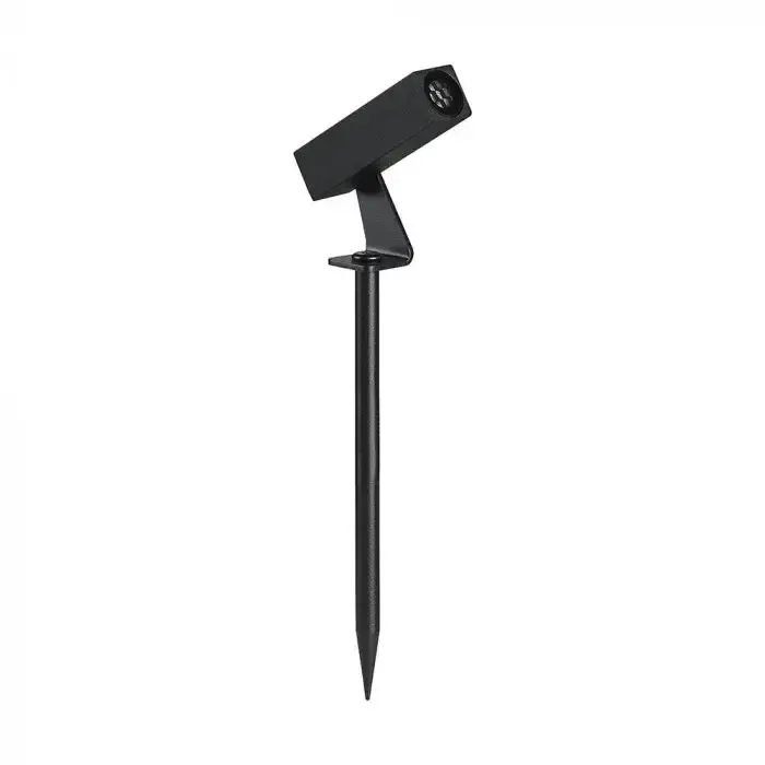 Anteprima Faretto LED da Giardino 2W Quadrato Orientabile con Picchetto Nero 4000K IP65V-TAC