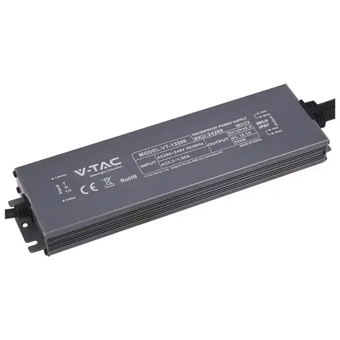 Anteprima Alimentatore LED 200W 12V IP67 V-TAC