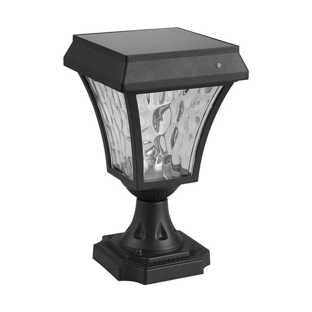 Anteprima Paletto LED Solare 2W CCT Nero con Diffusore Lanterna 240mm 110lm IP65 V-TAC PRO