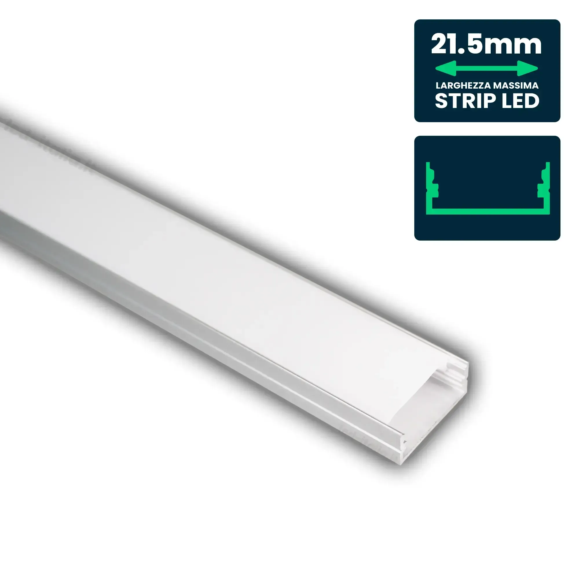 Anteprima Profilo lineare LED 2000mm bianco V-TAC