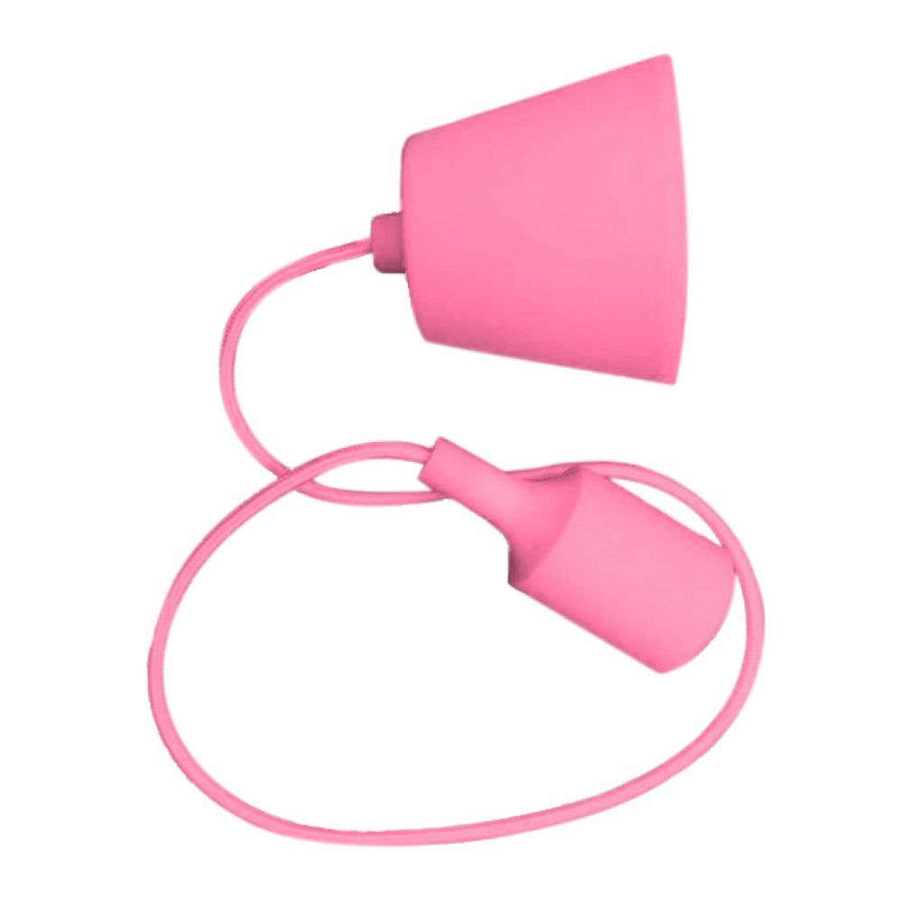 Anteprima Portalampada a sospensione E27 rosa V-TAC