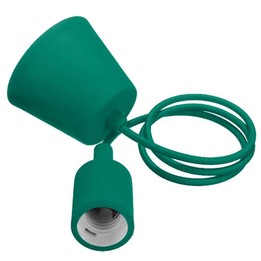 Anteprima Portalampada a sospensione E27verde V-TAC