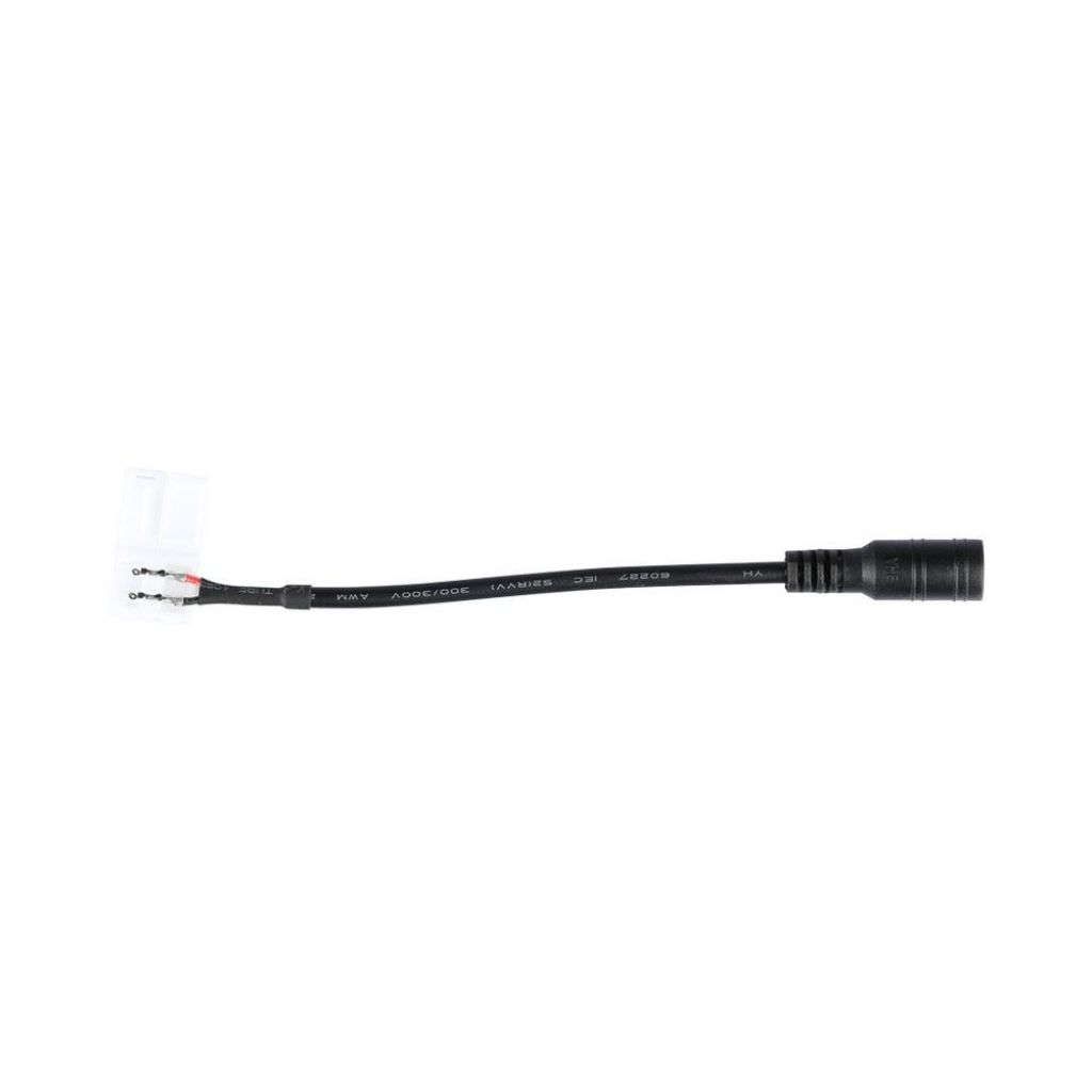 Anteprima Connettore Flessibile Clip 2 Pin per Strip LED SMD3528 8mm con Jack DC V-TAC