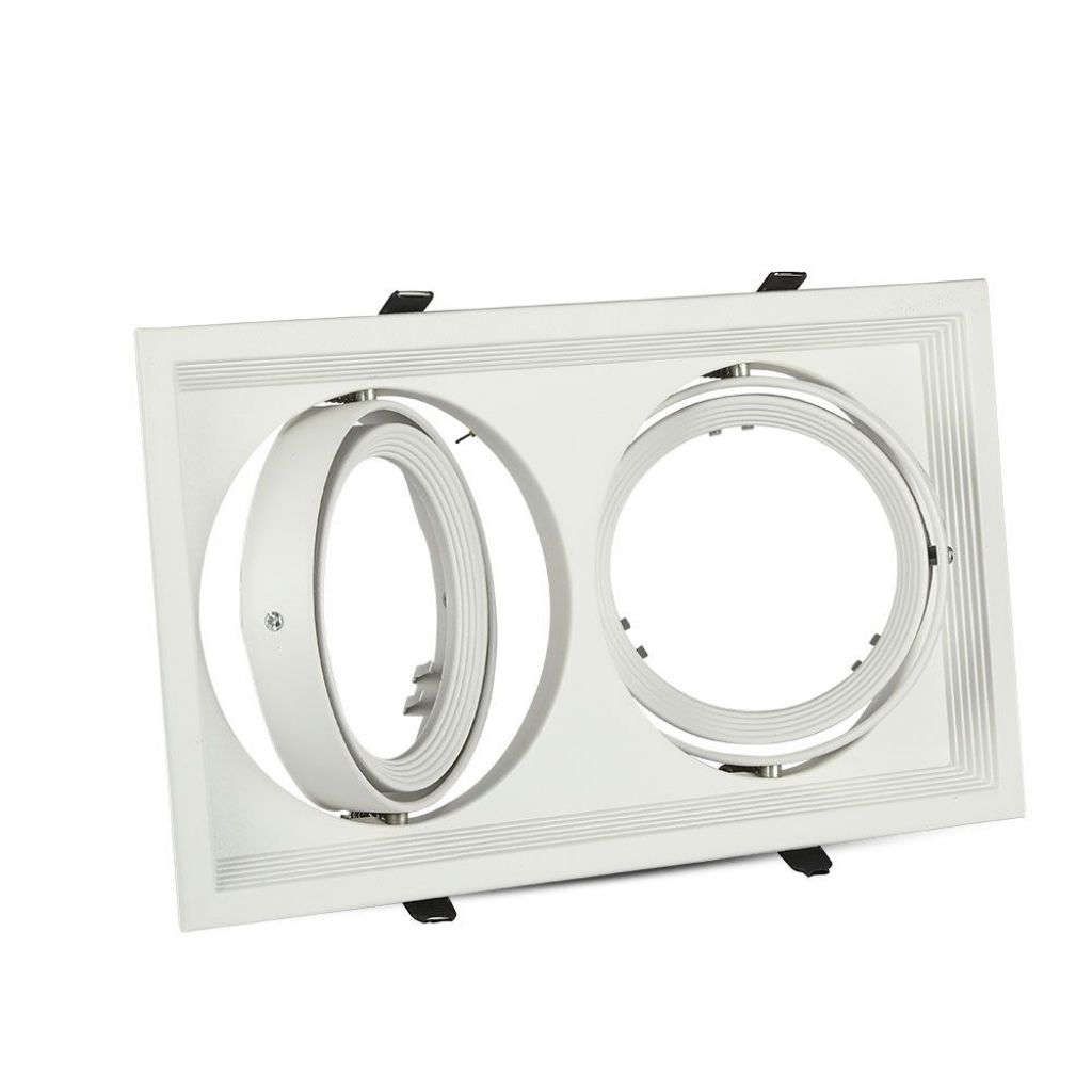 Porta AR111 doppio bianco da incasso V-TAC