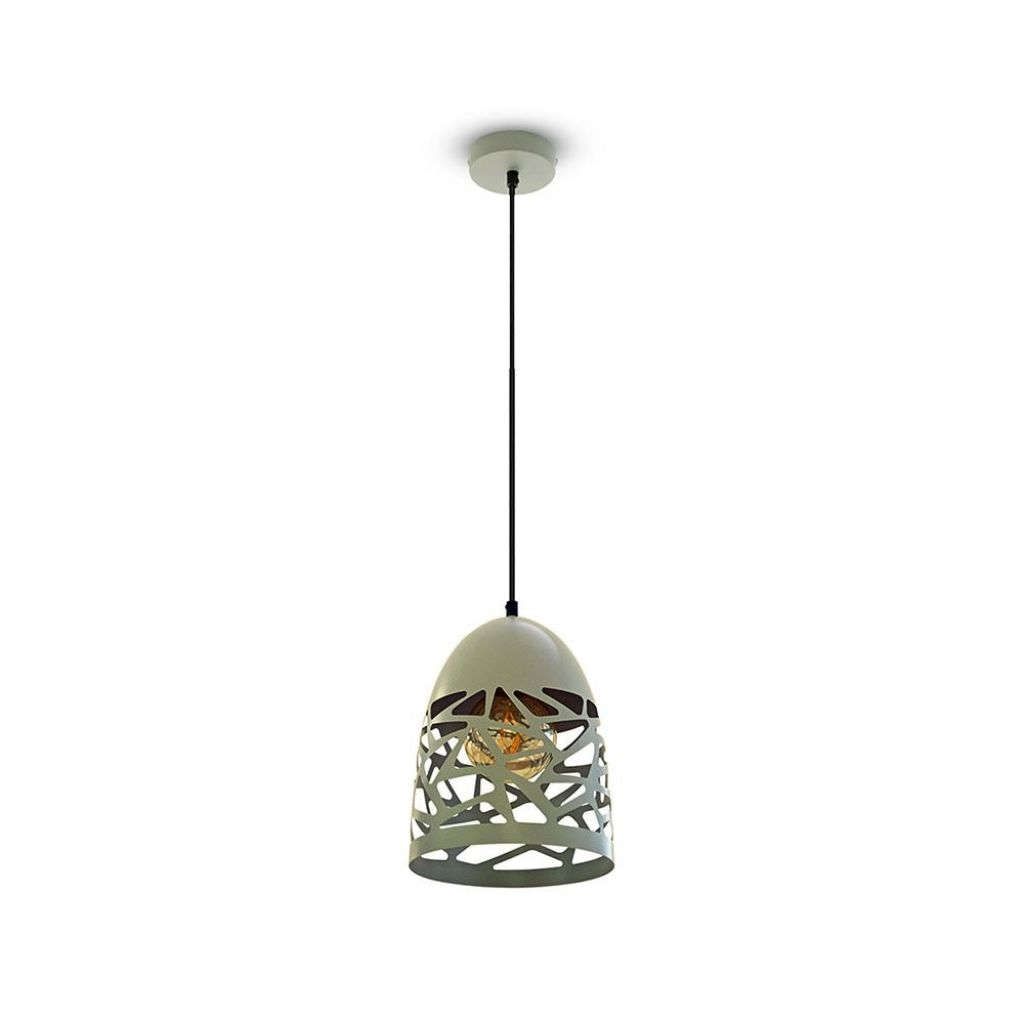 Anteprima Lampadario a campana E27 grigio V-TAC