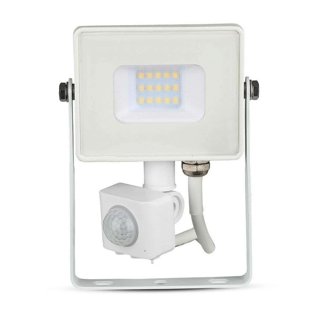 Anteprima Faro LED 10W PIR crepuscolare 3000K V-TAC