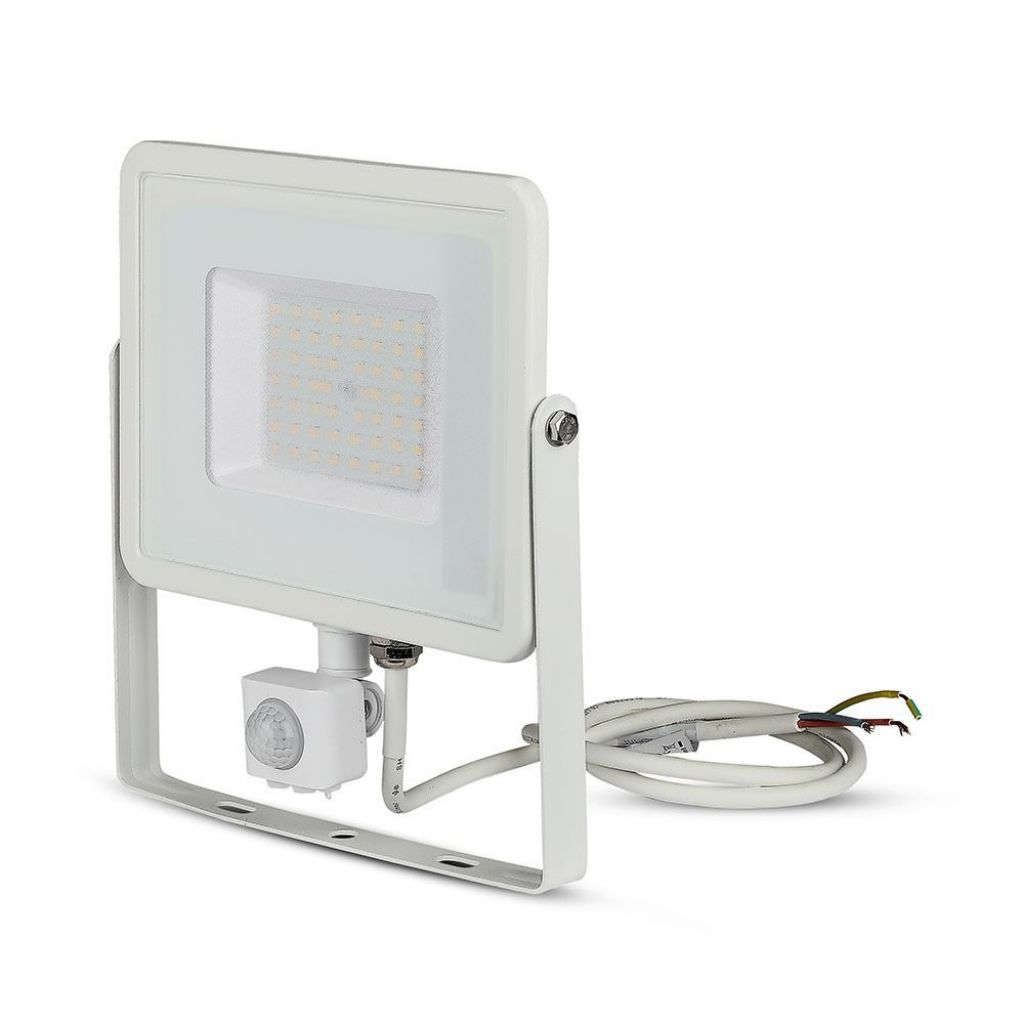 Anteprima Faro LED 50W PIR crepuscolare 3000K V-TAC