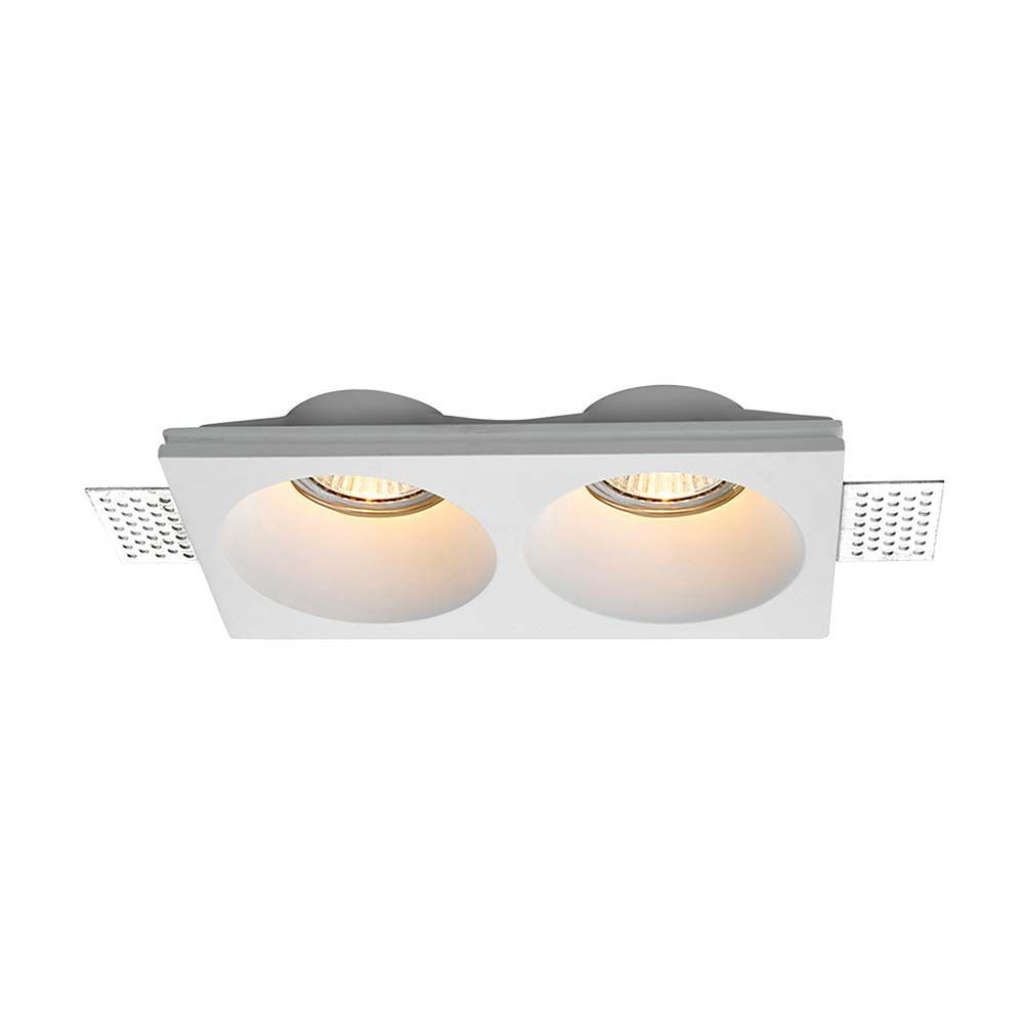 Anteprima Portafaretto LED doppio incasso bianco V-TAC