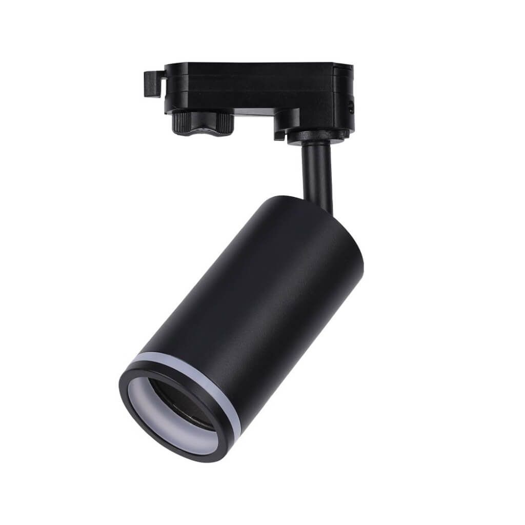 Anteprima Portafaretto LED binario trifase GU10 nero LED Italia