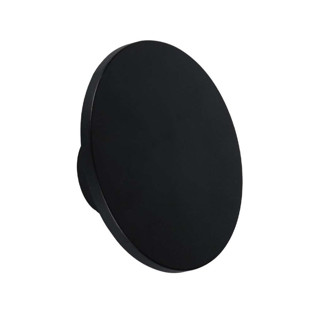 Anteprima Applique LED da Esterno 12W Rotonda Nera Fascio Regolabile 4000K IP65V-TAC