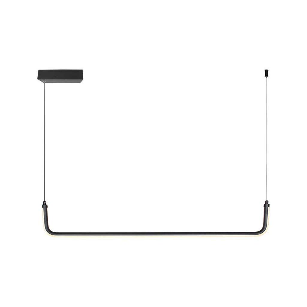 Anteprima Lampadario LED a Sospensione 12W Nero 3000K con Diffusore Cilindrico V-TAC