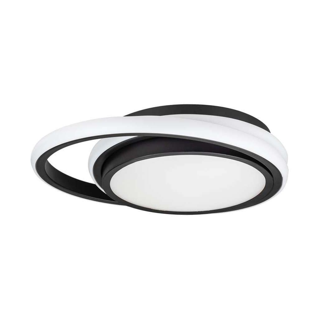 Anteprima Lampadario LED rotondo doppio 24W nero V-TAC