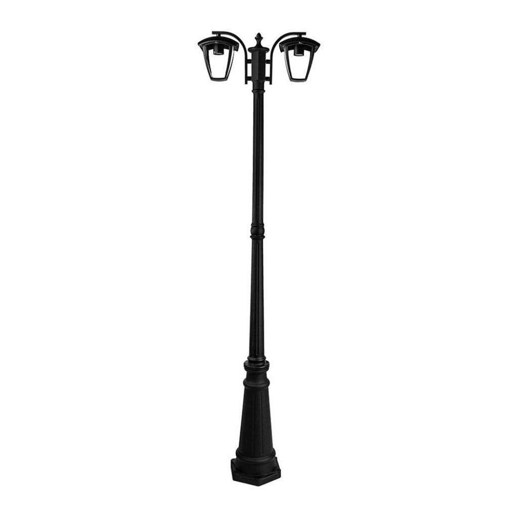 Anteprima Lampione LED da giardino 2xE27 nero V-TAC