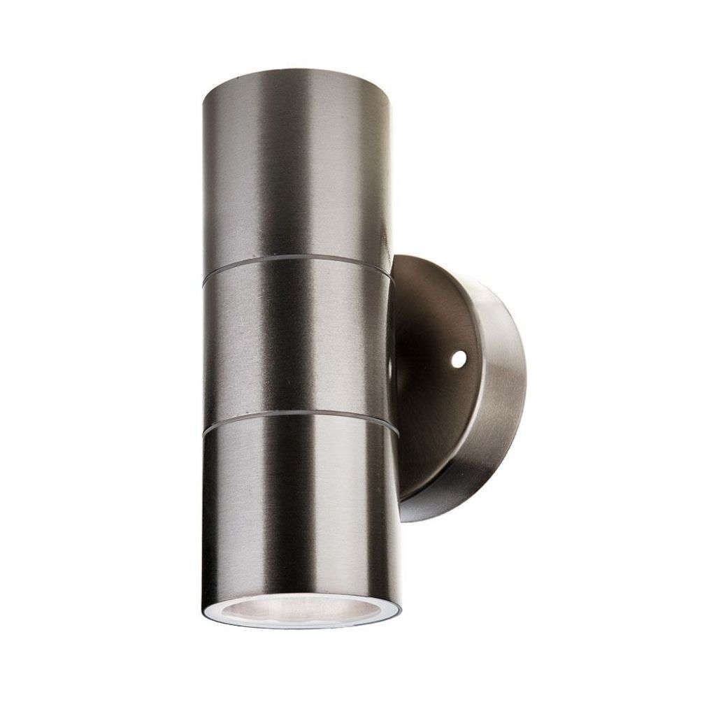 Anteprima Applique da Esterno Cilindrica 2xGU10 Grigio Satinato in Acciaio IP44V-TAC