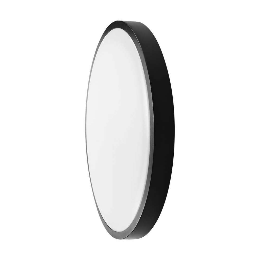 Anteprima Plafoniera LED Rotonda 24W 4000K 2000lm Nera IP44 V-TAC