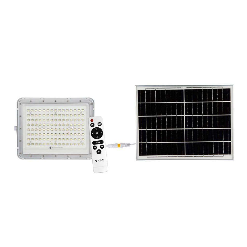 Anteprima Faro LED Solare 20W 1800lm 6400K IP65 con Telecomando e Batteria 6000mAh V-TAC