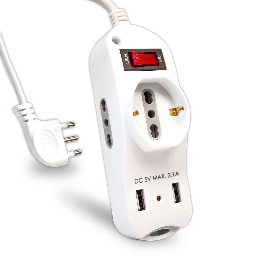 Anteprima Multipresa 3 prese USB-A cavo 1,5m V-TAC