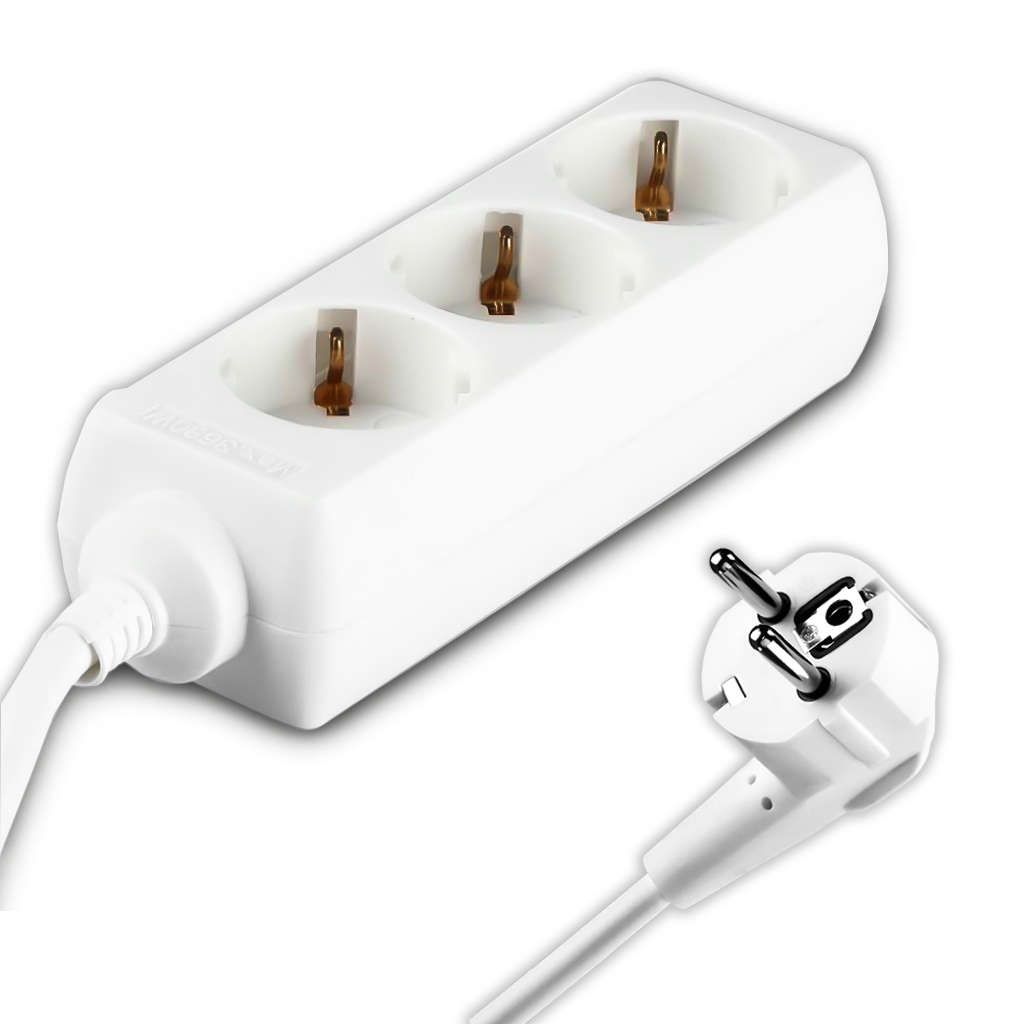 Anteprima Multipresa 3 prese Schuko con cavo 1,5m V-TAC