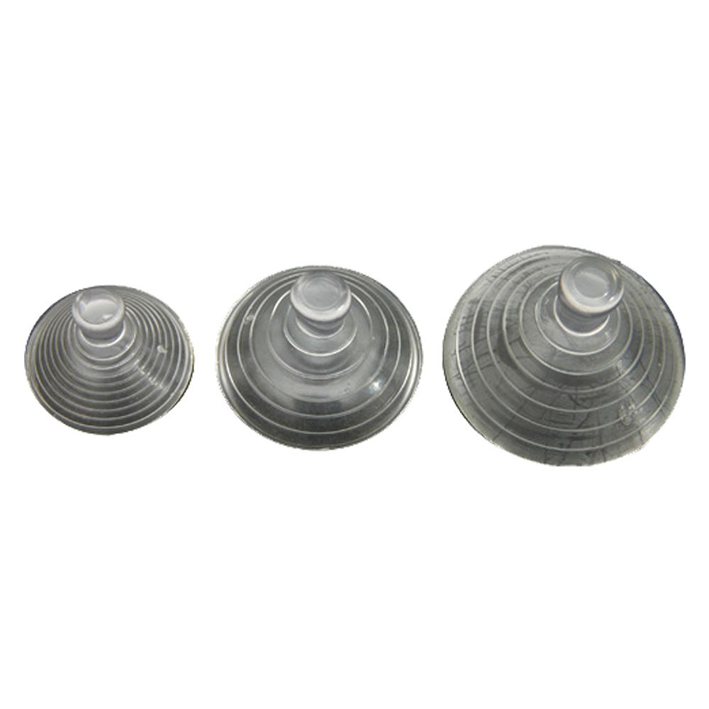 Anteprima Ventosa per cristalli ø 20 mm in PVC trasparente con sfera 100 pezzi