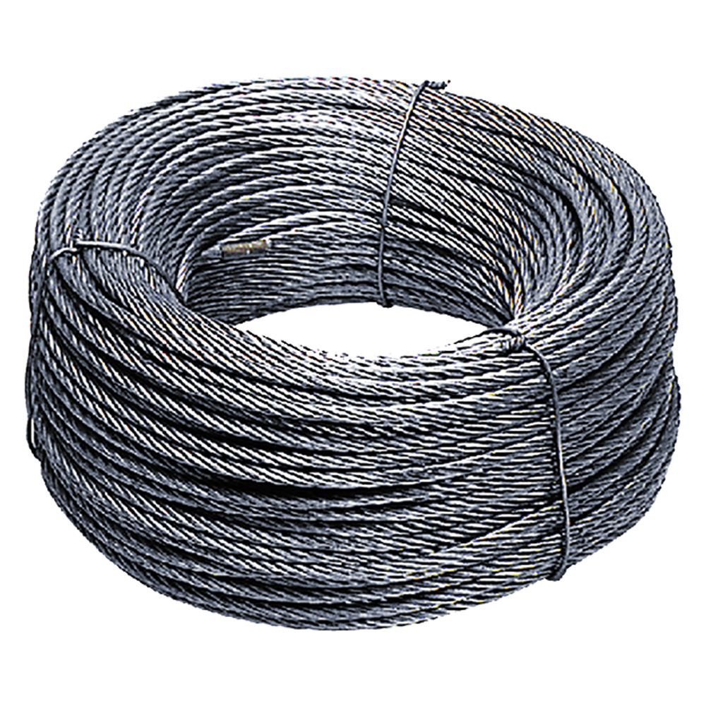 Anteprima Fune commerciale zincata ø 4 mm 100 m 54 fili