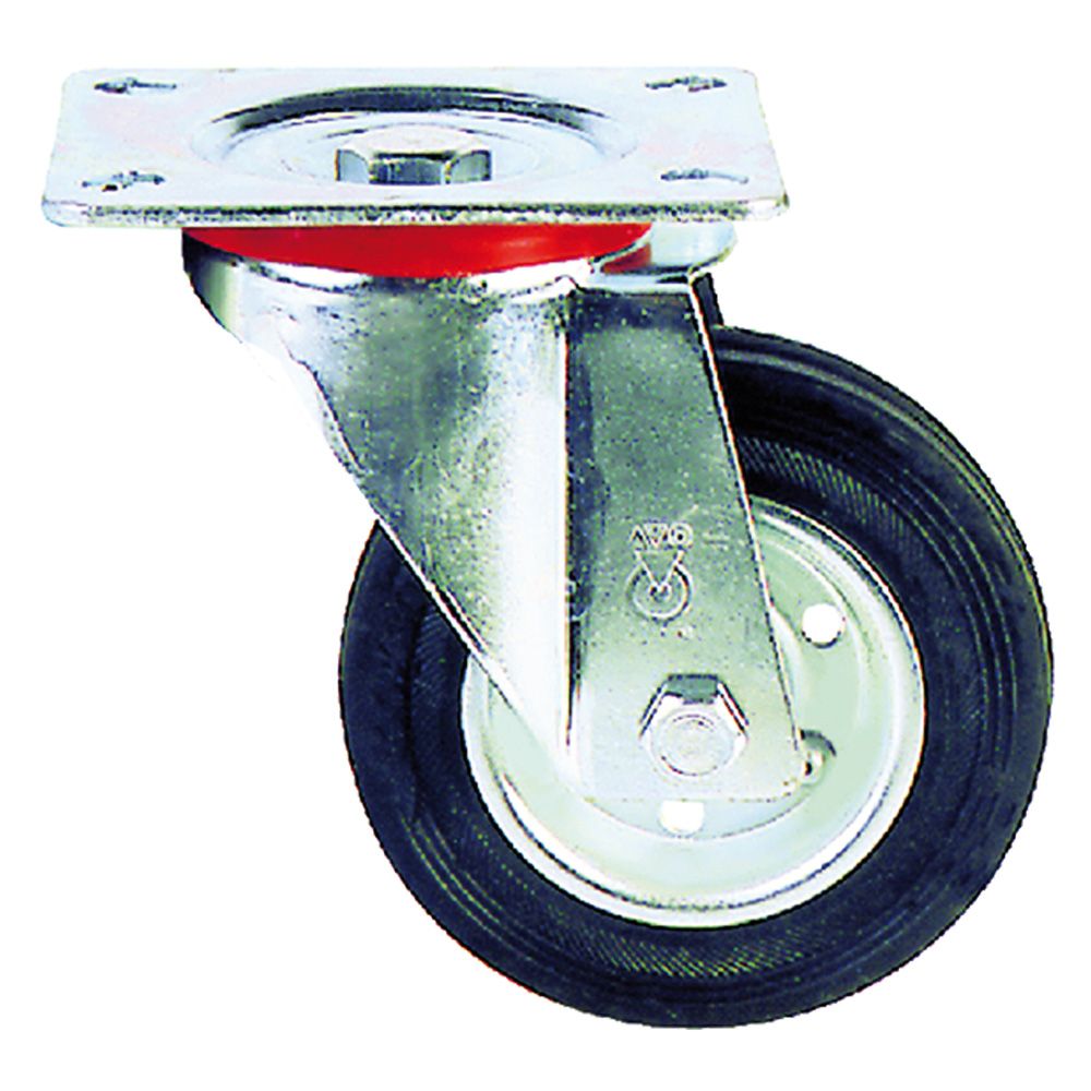Anteprima Ruota per carrelli AVO art. 80 ø 200 x 50 mm in gomma portata 205 kg