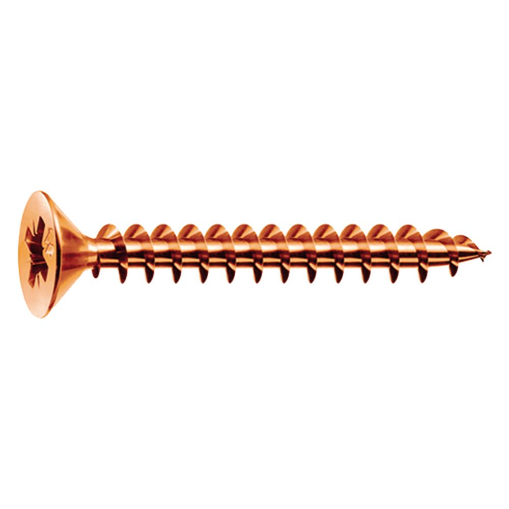 Vite per legno Mustad Panelvit bronzata a testa svasata piana 5 x 70 mm