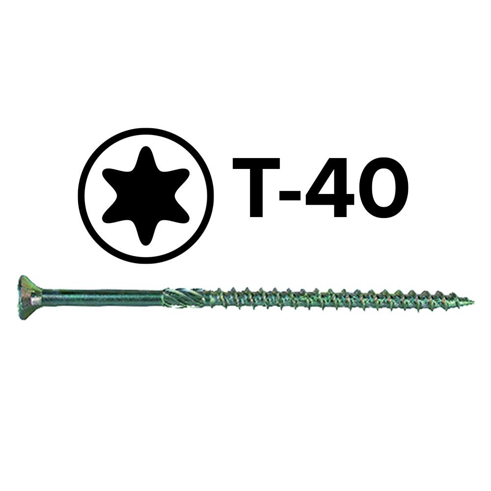 Anteprima Vite per legno Friulsider professionale Torx zincata gialla 8 x 80 mm - 100 pezzi