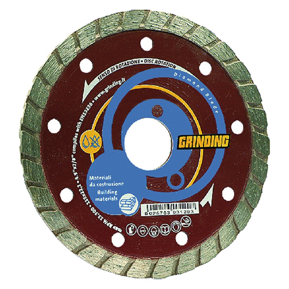 Disco diamantato universale turbo Grinding ø 230 x 2,6 mm per mattoni