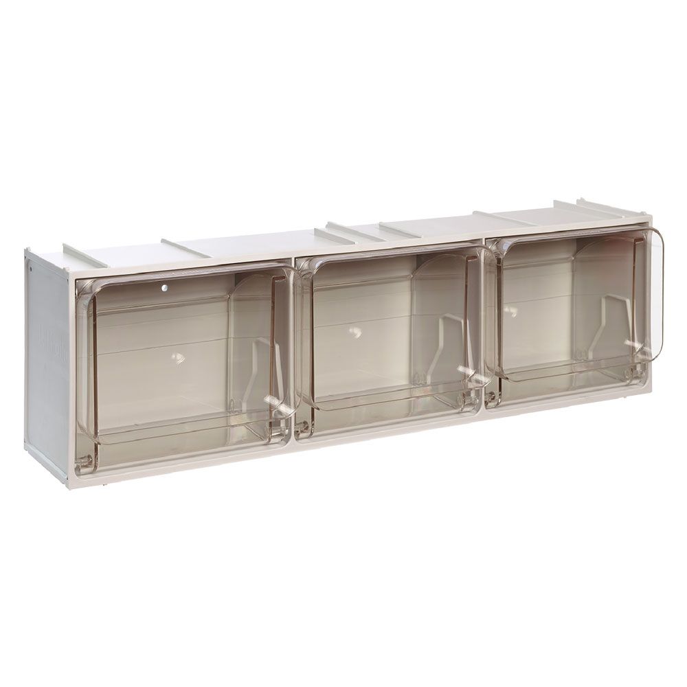 Anteprima Cassettiera modulare Mobil Plastic Crystal Box 3 cassetti 1,9 l 60 x 15,5 x 17,5 cm