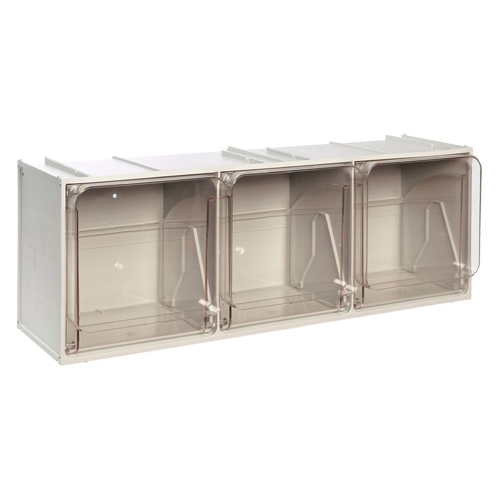 Anteprima Cassettiera modulare Mobil Plastic Crystal Box 3 cassetti 2,5 l 60 x 20 x 21,5 cm