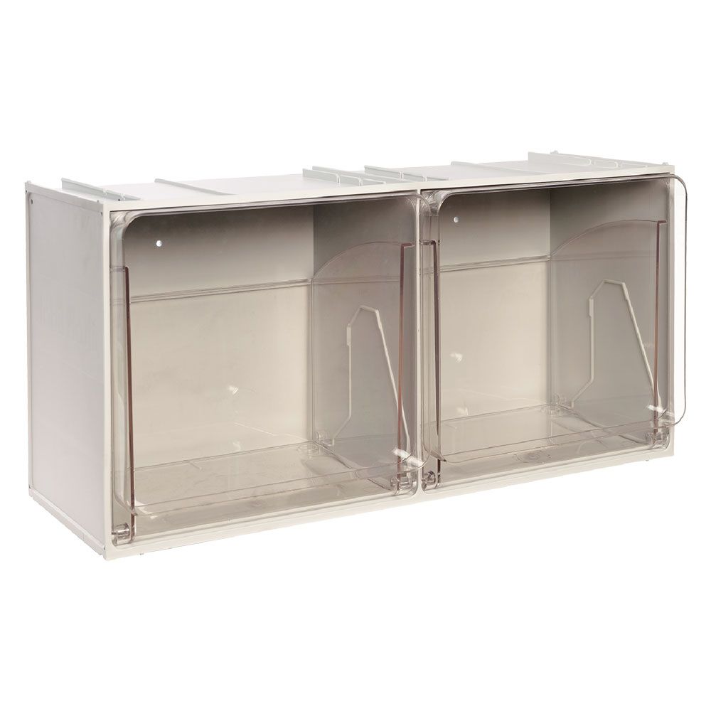 Anteprima Cassettiera modulare Mobil Plastic Crystal Box 2 cassetti 7,9 l 60 x 24 x 30 cm