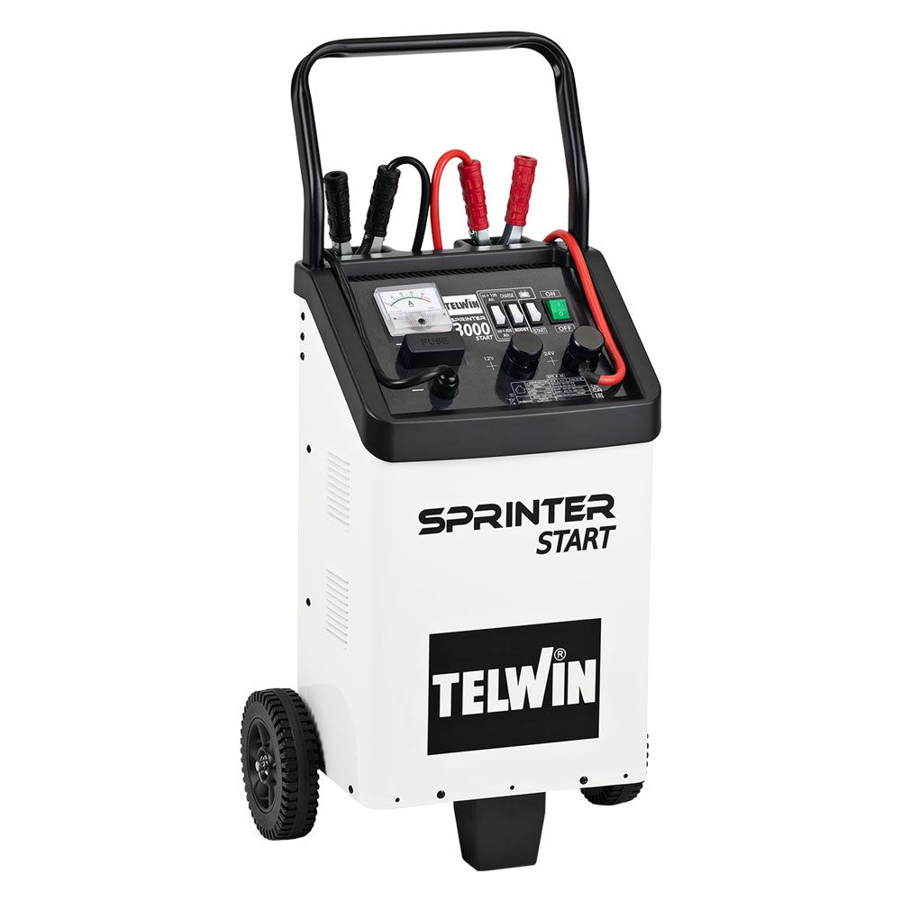 Anteprima Caricabatterie avviatore carrellato Telwin Sprinter 3000 Start 12/24 V 300 A