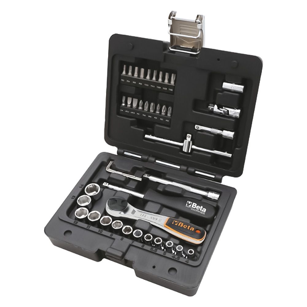 Anteprima Set chiavi a bussola Beta 903E/C42 42 pezzi attacco 1/4"