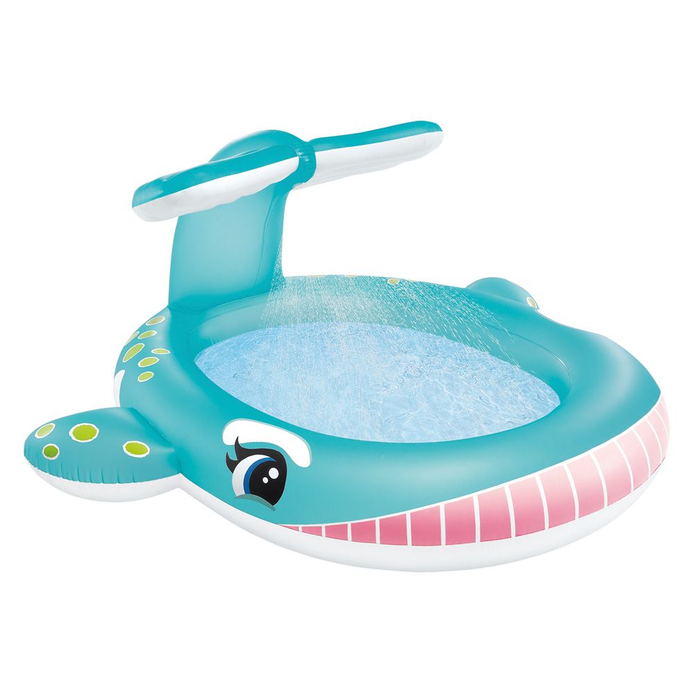 Anteprima Piscina gonfiabile Intex Balena 201 x 196 x 91 cm con spruzzo d'acqua