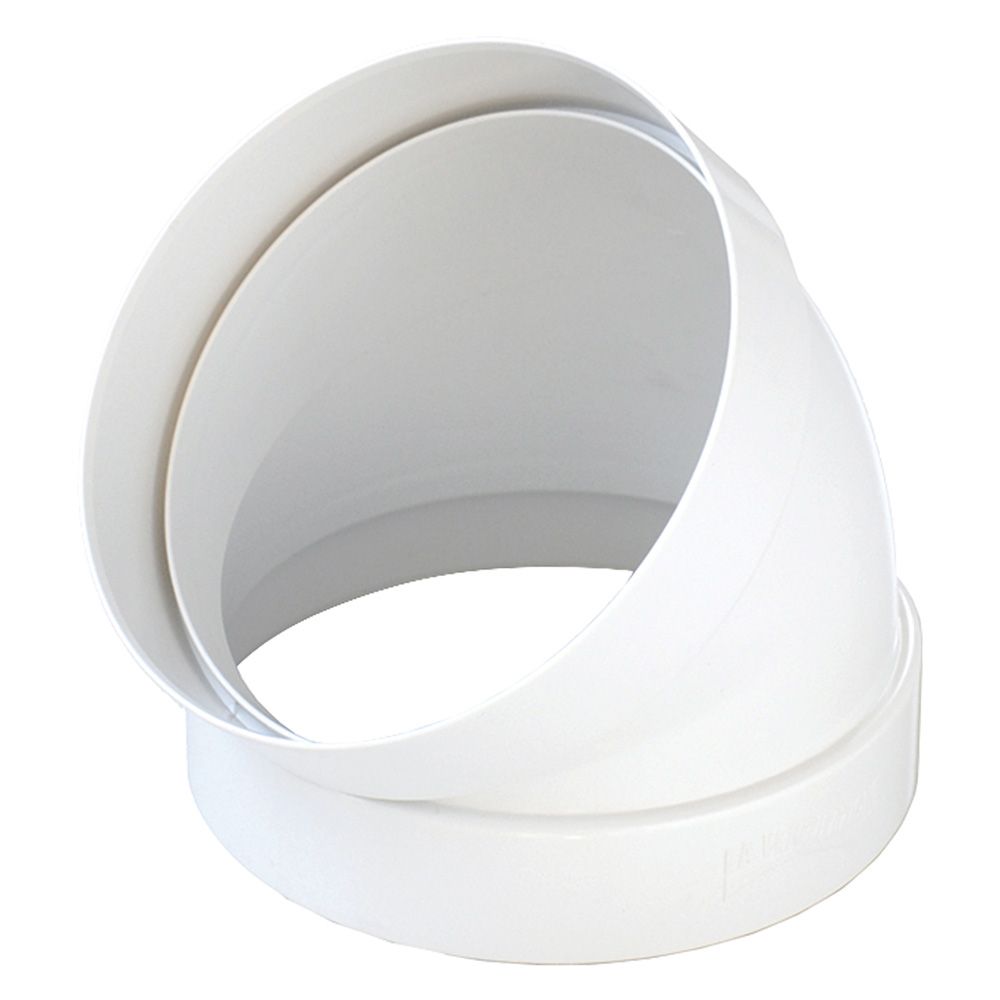 Anteprima Curva 45° per aerazione canalizzata La Ventilazione ø 100 mm