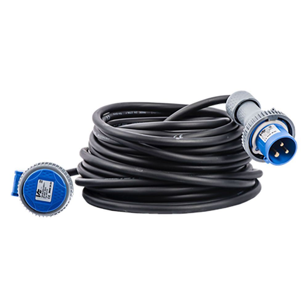 Anteprima Prolunga industriale VB 20 m cavo in gomma H07RN 3Gx2,5 mm spina e presa IP67