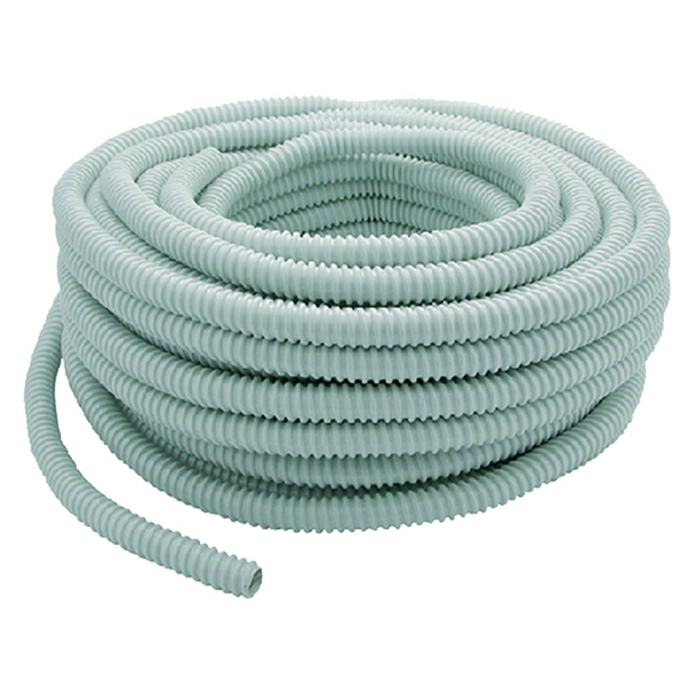 Anteprima Guaina flessibile grigia ø 16 mm in rotolo da 30 metri con spirale antiurto