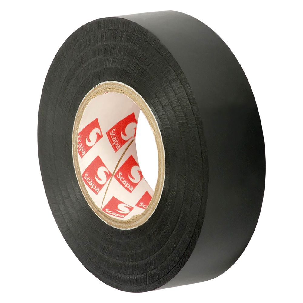 Anteprima Nastro isolante Scapa 25 mm x 25 m nero in PVC, IMQ e VDE - 8 pezzi